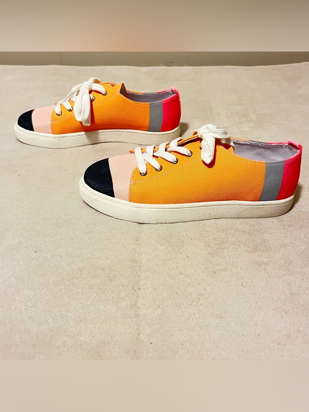 Girls Pencil Inspired Custom Sneakers | Little Girls Size 2 New